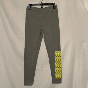 grey & yellow Vans leggings size medium